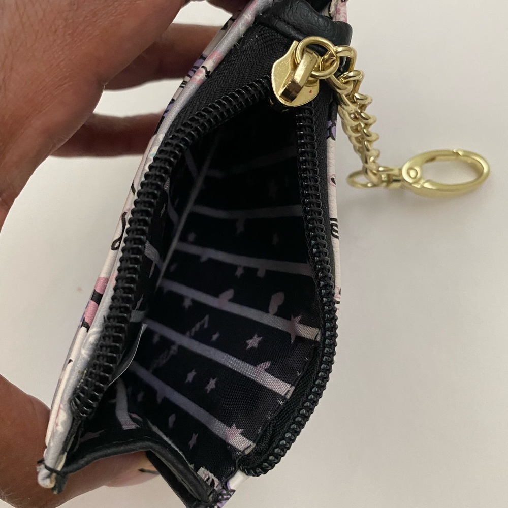 NWOT Luv Betsey Johnson "Floral" Cat Clip On Wallet - Picture 3 of 3